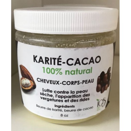 Beurre de Cacao - karité - 8oz